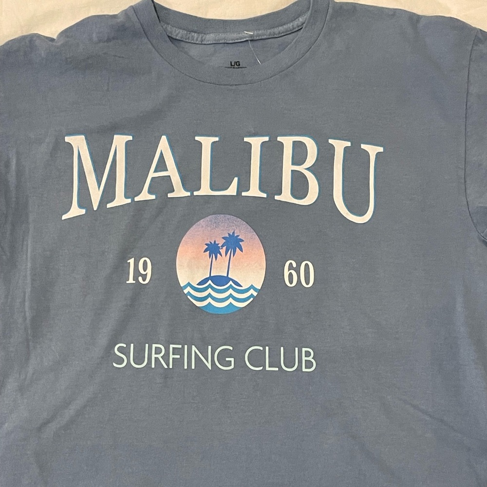 Malibu 1960 surfing club graphic Tee